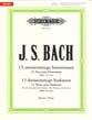 15 Two-Part Inventions, BWV 772-786; 15 Sinfonias, BWV 787-801 piano sheet music cover